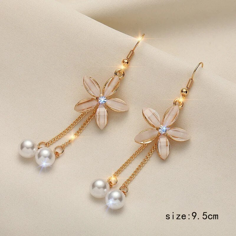 Casual Elegant Cute Drop Dangle Floral Minimalist Women Earrings Christmas Gift for Her