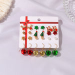 Amazing Creative Handmade Women Jewellery 12PCS/Set Stud Earrings Christmas Gift for Her