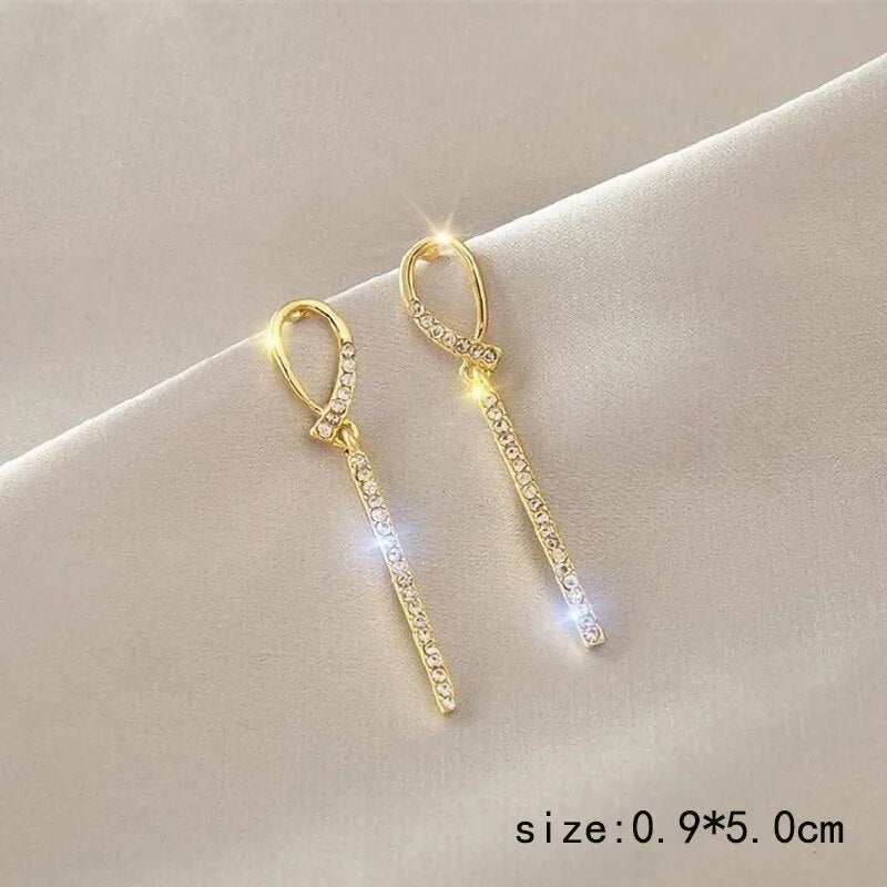 Women Casual Elegant Drop Dangle Earrings Sparkle Cute Jewellery Christmas Gift For Her