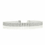 Glamour in Crystals: Women's Crystal Choker Necklace Set 10mm or 16mm or 25mm