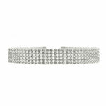 Glamour in Crystals: Women's Crystal Choker Necklace Set 10mm or 16mm or 25mm