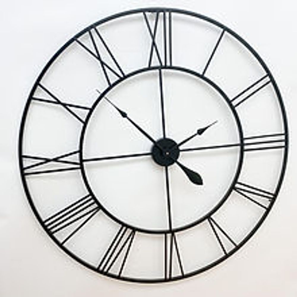 DECORATED HOME DECOR WALL CLOCK 90CM