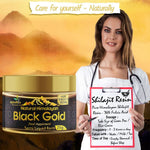 Black Gold Pure Himalayan Shilajit Resin, Natural Source of Fulvic Acid - 25 grm