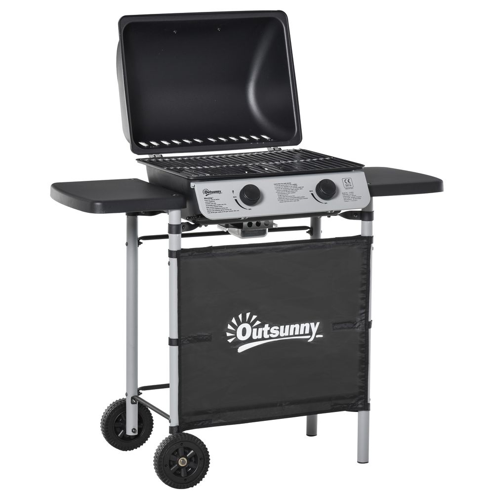 2 Burner Gas Barbecue Grill Propane Gas BBQ 5.6 kW