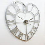 HEART WALL CLOCK 70CM HOME DECOR