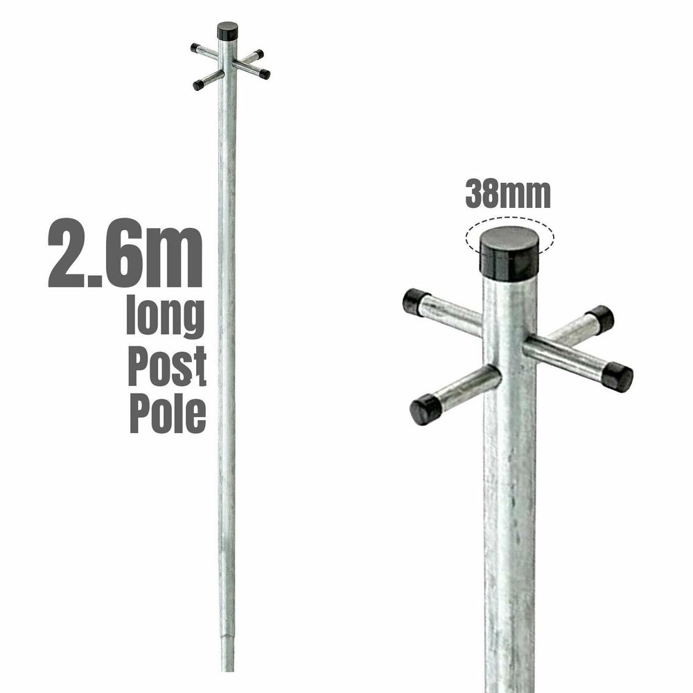 Heavy Duty Galvanised Clothes Pole