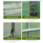 Polytunnel Garden Greenhouse Steel Frame 6 x 3M Reinforced Walk-in