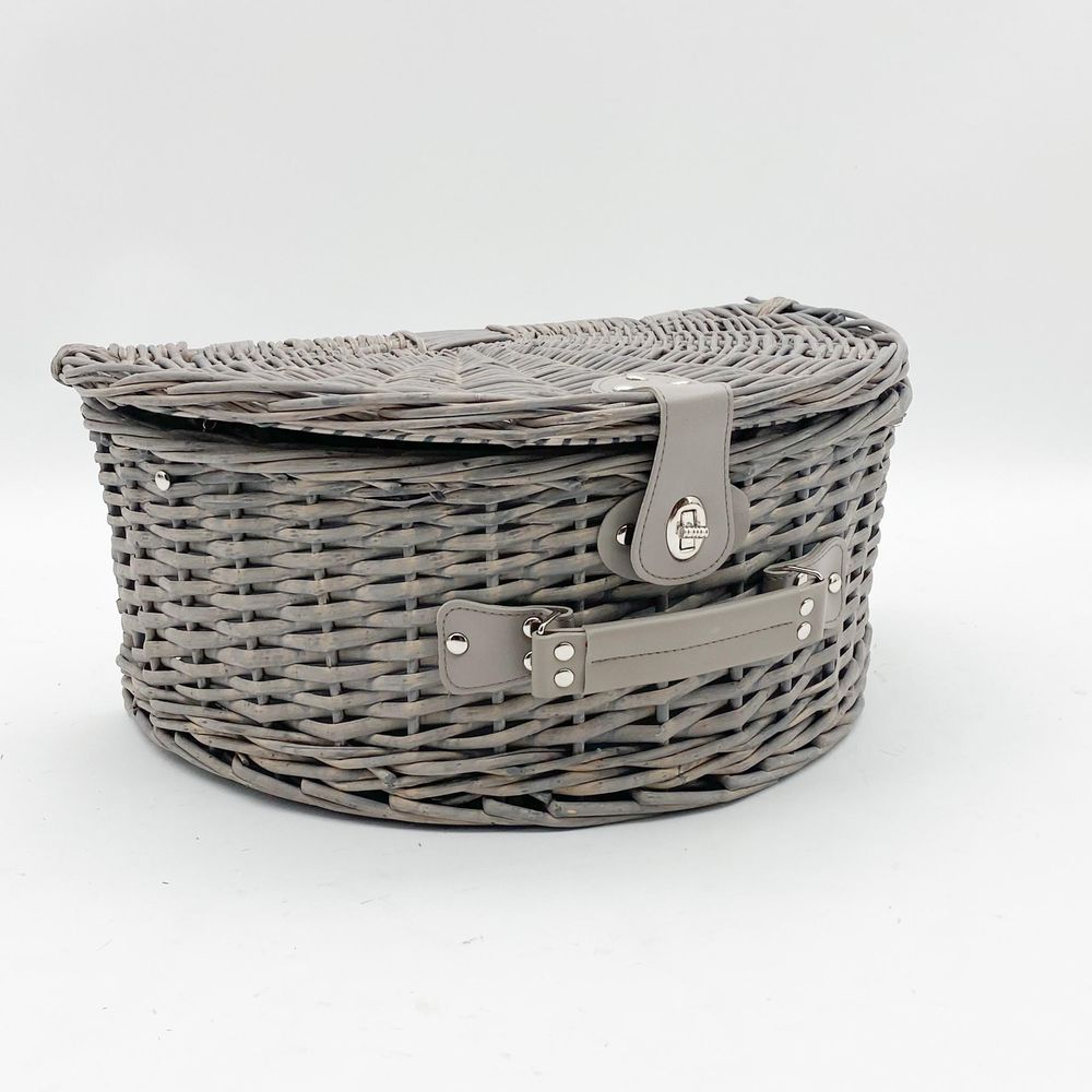 WICKER PICNIC BASKET 45CM